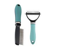 Brosse De Toilettage Pour Chiens À,Dents En Acier Inoxydable, Démêlage, Poignée Ergonomique | Kit brosse anti-chute pour chat | Usage maison et animalerie, animaux à poils longs et courts