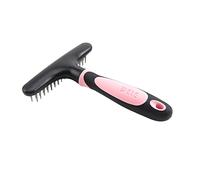 Brosse de toilettage pour chiens et chats - Élimine les poils morts, les poils flottants, ouvre les nœuds, massages - Utilisation quotidienne à la maison - Outil portable pour enlever les poils