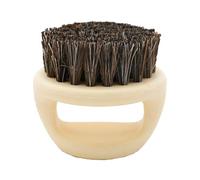 Brosse de toilettage pour homme - Brosse en poils de sanglier naturels avec poignée ergonomique, outil de coiffure et d'entretien pour poils du visage | Parfait pour l'application d'huile et de baume