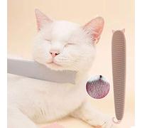 Brosse de toilettage pour la langue du chat - Confortable et peigne pour chatons - Design innovant inspiré de la langue de la mère chat - Rose/gris