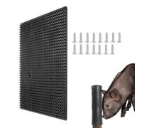 Brosse de toilettage pour vache - Grattoir pour animaux de ferme, panneau stable | Tampon mural à poils pour chèvres, moutons, chevaux, support incurvé durable pour champs de grange, coins de pâturage