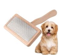 Brosse de toilettage professionnel pour animaux de compagnie - brosse plate avec une poignée non glissée, dissolvant à poils à épingles longs | Peigne de désargage pour chats pour chiens pour le contr