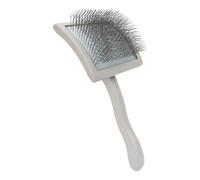 Brosse de toilettage professionnelle pour chiens et chats avec poils en métal et manche en bois - Brosse de massage pour perte de poils