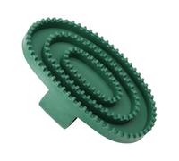Brosse de toilettage quotidienne pour chevaux avec dents en, L | Épurateur de lavage ovale, poignée à boucle de doigt, toucher confortable du manteau