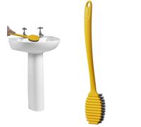 Brosse de toilette à long manche, brosse de toilette pliable - Brosse de nettoyage à long manche pour toilettes,Système de nettoyage domestique sans impasse pour baignoire, toilettes, mur carrelé, évi