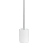 Brosse de toilette Andrea House Acier inoxydable mat Blanc Polyrésine (Ø 9,5 x 40,5 cm)