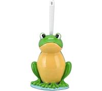 Brosse De Toilette, Base en Forme De Grenouille Brosse De Nettoyage De Salle De Bain Créative avec Support Bol Ensemble De Brosse De Toilette Debout