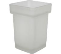 Brosse de toilette Bravat New York en verre dépoli 127451