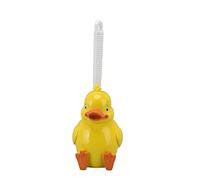 Brosse de Toilette en Forme de Petit Canard Jaune, Brosse de Nettoyage de Salle de Bain sans Couture, Motif Animal de Dessin animé avec Base pour Un Nettoyage en Profondeur, Outil
