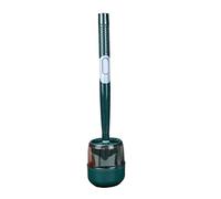 Brosse de Toilette en Silicone, Pinceau de Toilette en Silicone Suspendu en avec Distributeur Savon, Nettoyage sans impasses (Verte) Nettoyer Salle Bain