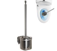 Brosse de toilette et support pour toilettes, brosse de toilette et support | Set de brosse de toilette Nettoyant de salle de bain ergonomique | Brosses et supports de toilettes, brosse de toilette