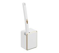 Brosse de toilette jetable avec manche long - Brosse de nettoyage de salle de bain avec tête de brosse remplaçable