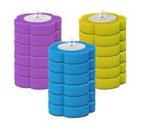 Brosse de toilette jetable recharge 18pcs 3 couches Sponge Woilet Wands Recharges Brush Head For Room Drain Drain Basin lavage des mains, Brosse de nettoyage des toilettes
