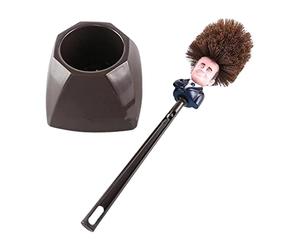 Brosse De Toilette Macron, Balai Toilette WC Macron, Brosse De Toilette Emmanuel Macron, Brosse Toilettes WC Drôle, Brosse De Toilette avec Socle De Rangement pour Nettoyer Facilement Toilettes