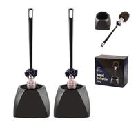Brosse De Toilette Macron, France Président Balai Toilette WC | Brosse WC Macron avec support, Balai de Toilettes présidentielle Humoristique, Drôle Commandant Dans La Merde-2pièces
