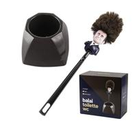 Brosse De Toilette Macron, France Président Balai Toilette WC | Brosse WC Macron avec support, Balai de Toilettes présidentielle Humoristique, Drôle Commandant Dans La Merde-1pièces