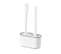 Brosse de Toilette Murale multifonctionnelle en Trois pièces, Brosse de Toilette en Caoutchouc thermoplastique, Outils avec Support, Ensembles d'accessoires de Salle de Bain pour la Maison,