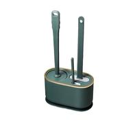 Brosse de Toilette Murale multifonctionnelle en Trois pièces, Brosse de Toilette en Caoutchouc thermoplastique, Outils avec Support, Ensembles d'accessoires de Salle de Bain à Domicile, Brosse de