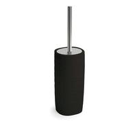 BROSSE DE TOILETTE SUR PIED EN CÉRAMIQUE NOIRE CALLA