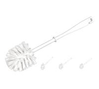 Brosse de toilettes, plastique, tête ronde,