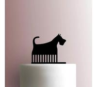 Brosse de toiletteur pour chien - Décoration de gâteau en acrylique 12,7 cm de large/orange