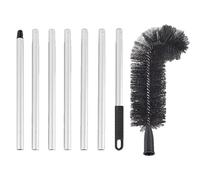 Brosse de toit rétractable, nettoyeur multi-usages pour gouttières, outil de nettoyage rétractable, brosse de nettoyage facile à utiliser extensible et pour poussière, débris, feuilles et