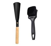 Brosse de Tondeuse à Gazon, avec Poils Robustes, 32 cm, Nettoyage du Pont de Tondeuse, extracteur d', Manipulation Ergonomique, pour l'entretien du Jardin, de la Cour et de la pelouse en Plein