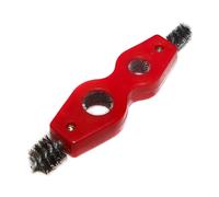 Brosse de tuyau Bornes de batterie double tête double trou filetage interne externe fil portable outil de nettoyage de bornes d'alimentation nettoyeur