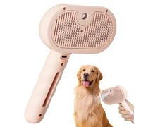Brosse de Vapeur de Chat, Peigne d'épilation Antistatique pour Animaux Compagnie avec Bouton libération en Un clic, Pinceau Chat Rechargeable pour Perdre Le Nettoyage toilettage.