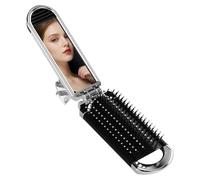 Brosse de voyage pour femmes, peigne | Combats pliants Distryez-le avec miroir pour cheveux portables compacts, école, extérieur, femmes