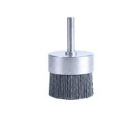 Brosse d'ébavurage en nylon - Grain 180 - Filament de nylon abrasif - Élimination des traces d'usinage - Finition de surface - Métal, Fonte, acier (25 mm) - 240 g