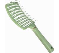 Brosse Demelante Cheveux Bouclés, Lisses, Fins, Épais ¿ Brosse Magique Cheveux Detangler Sans Tirer Wet & Dry ¿ Design Ventilé, Ergonomique ¿ Vert Sauge