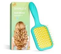 Brosse Démêlante Cheveux - SHINLEA Brosse à Cheveux Secs et Mouillés, Ventilée Séchage Rapide, Réduit les Cassures et Élimine les Nœuds, Pour Femmes et Fille, Bleu