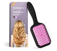 Brosse Démêlante Cheveux - SHINLEA Brosse à Cheveux Secs et Mouillés, Ventilée Séchage Rapide, Réduit les Cassures et Élimine les Nœuds, Pour Femmes et Fille, Rose