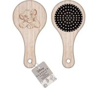 Brosse démêlante en bois avec motif gravé de Simba sur manche arrondi | Brosse Disney Classics pour tous types de cheveux d'enfants