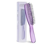 Brosse démêlante en poils de sanglier pour cheveux longs bouclés ou tout type de cheveux secs et humides
