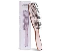 Brosse démêlante en poils de sanglier pour cheveux longs bouclés ou tout type de cheveux secs et humides