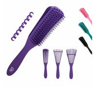 Brosse démêlante et anti-crêpe, idéale pour tous les types de cheveux, bleu (bleu)