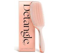 Brosse demelante et coiffante pour cheveux bouclés de Lily England - Brosse à boucles sans douleur pour cheveux humides et secs avec poils flexibles - pour femmes - cheveux bouclés 3c à 4c, Rose Gold
