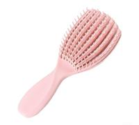 Brosse démêlante et peigne à cheveux avec masseur de cuir chevelu pour femme, réduit les frisottis et les cheveux rebelles, favorise des cheveux sains, convient à tous les types de cheveux (rose)