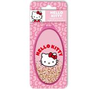 Brosse démêlante Hello Kitty rose à paillettes mobile en coque ovale | Brosse enfant Sanrio, parfaite pour coiffer sans douleur et remplir de joie les moments de soins