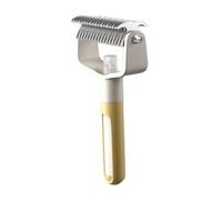 Brosse démêlante, peigne démêlant avec spray, brosse de démêlage pour chiens et chats - Outil démêlant pour minimiser les poils volants, jaune