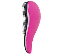 Brosse démêlante portable pour adultes - Mini peigne en plastique - Multicolore - ABS - Antistatique - Rose rouge et noir