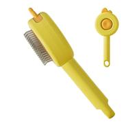 Brosse démêlante pour animaux de compagnie - Brosse de toilettage de | nettoyage | Brosse professionnelle à bouton de libération pour chat, peigne démêlant pour animaux de compagnie, poignée ergon