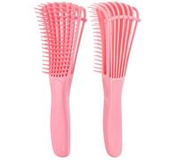 Brosse DéMêLante pour Cheveux BoucléS, DéMêLant pour Cheveux Rose, Afro Textured 3A à 4C Kinky Wavy, pour Cheveux BoucléS éPais -