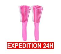 Brosse Démêlante Pour Cheveux Bouclés, Démêlant Pour Cheveux Rose, Afro Textured 3a À 4c Kinky Wavy, Pour Cheveux Bouclés Épais -