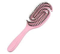 Brosse démêlante pour cheveux bouclés - Design en creuse - Outil de lissage portable - Brosse à cheveux de douche - Accessoire léger pour, filles, femmes, salon, festival, voyage, spa