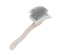Brosse démêlante pour chien - Étrille pour chiens et chats - Élimine les poils morts - Peigne de massage pour soins de la peau - Manche en bois - Idéal pour la maison, les voyages ou les refuges
