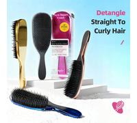 Brosse démêlante ultime pour cheveux mouillés et secs, élimine les nœuds et réduit la casse pour les types de cheveux raides à ondulés 1 pièce d'argent,1 pièce bleu,1 pièce rose rouge,1 pièce en or ro
