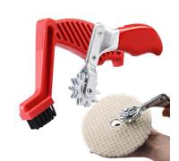 Brosse d'entretien pour disque de polissage automobile : nettoyage et préparation des disques de polissage | Outil de nettoyage professionnel avec tampons en laine pour préparer la pâte à polir